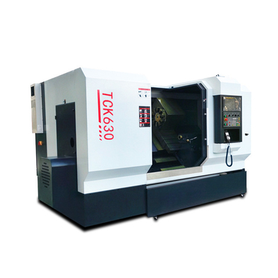 45 度 CNC メタルラートンマシン Tck630 斜面ベッドターニングセンター