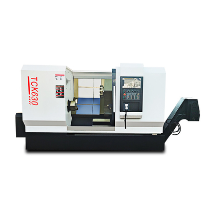 45 度 CNC メタルラートンマシン Tck630 斜面ベッドターニングセンター