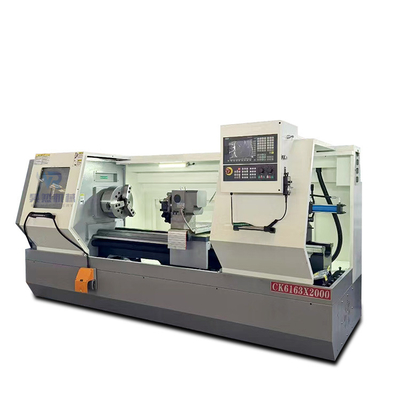 380V Ck6163 105mm スピンドル・ボールの水平自動 CNC ターンマシン